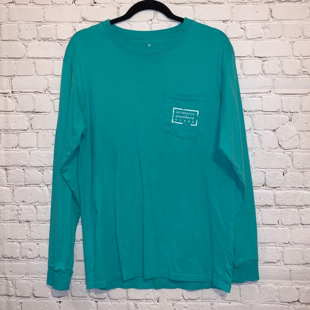 Southern Marsh Turquoise Long Sleeve Tee Shirt